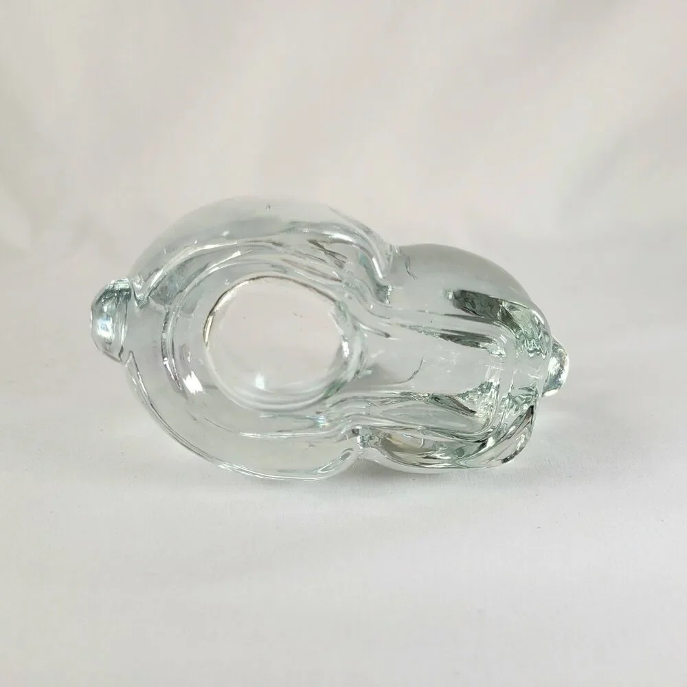 Vintage Indiana Glass Rabbit Votive Candle Holder Bunny Cottagecore Coquette